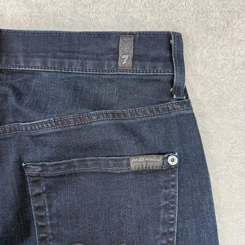 7 For All Mankind Brett Modern Bootcut Jeans Dark Wash Mens 31 Made in USA